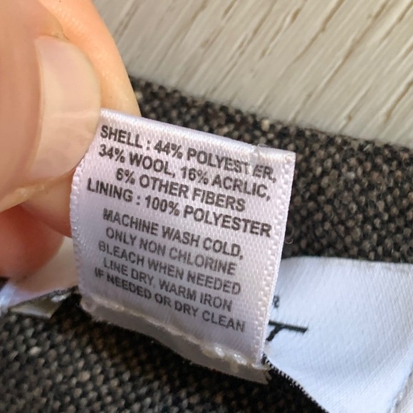 Ann Taylor LOFT Brown Tweed Wool Blend Tiered Ruffle Mini Skirt Size 4 - Picture 7 of 7